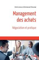 Couverture du livre « Management des achats » de Erik Leroux aux éditions Vuibert