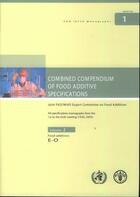 Couverture du livre « Combined compendium of food additives specifications. joint fao/who expert committee on food additiv » de  aux éditions Fao