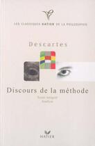 Couverture du livre « Descartes Discours De La Methode » de E Brauns aux éditions Hatier