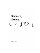 Couverture du livre « Distance, silence » de Patrick Froehlich aux éditions Publie.net