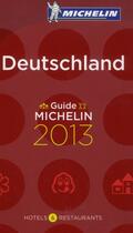 Couverture du livre « Guide Michelin ; Deutschland (édition 2013) » de Collectif Michelin aux éditions Michelin