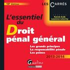 Couverture du livre « L'essentiel du droit pénal général (édition 2013/2014) » de Laurence Leturmy et Patrick Kolb aux éditions Gualino