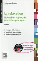 Couverture du livre « La relaxation » de Dominique Servant aux éditions Elsevier-masson