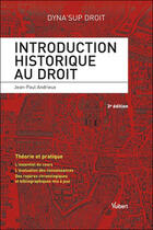 Couverture du livre « Introduction historique au droit (4e édition) » de Jean-Paul Andrieux aux éditions Vuibert