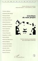 Couverture du livre « Écriture du nom propre » de Anne-Marie Christin aux éditions Editions L'harmattan