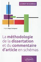 Couverture du livre « La methodologie de la dissertation et du commentaire d'article en schemas » de Rapp-Cassigneul V. aux éditions Ellipses