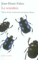 Couverture du livre « Le scarabée » de Jean-Henri Fabre aux éditions Table Ronde
