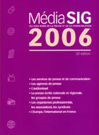 Couverture du livre « Mediasig 2006 » de  aux éditions Documentation Francaise