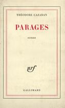 Couverture du livre « Parages » de Cazaban Theodore aux éditions Gallimard