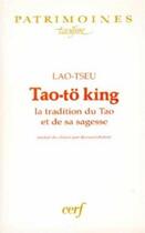 Couverture du livre « Tao-to king » de Lao-Tseu aux éditions Cerf
