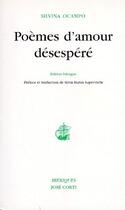 Couverture du livre « Les poèmes d'amour désespéré » de Ocampo/Baron Su aux éditions Corti