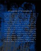 Couverture du livre « & Leçons & Coutures II » de Dubost Jean-Pascal aux éditions Isabelle Sauvage