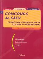 Couverture du livre « Concours De Sasu » de  aux éditions Vuibert