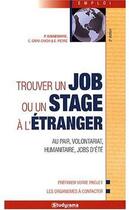 Couverture du livre « Trouver un job ou un stage à l'étranger (5è édition) » de Pascal Bonnemayre aux éditions Studyrama
