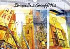 Couverture du livre « Bruxelles graffitis calendrier mural 2018 din a4 horizontal - de magnifiques graffitis decor » de Pbombaert aux éditions Calvendo