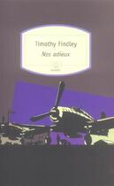 Couverture du livre « Nos adieux » de Timothy Findley aux éditions Motifs