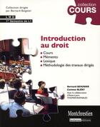 Couverture du livre « Introduction au droit (3e édition) » de Bernard Beignier et Corrine Blery aux éditions Lgdj