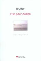 Couverture du livre « Visa pour Avalon » de Bryher aux éditions Leo Scheer