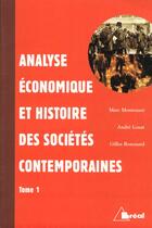 Couverture du livre « Analyse economique et historique des societes contemporaines » de Louat aux éditions Breal