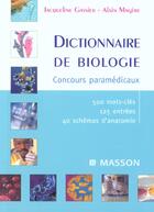 Couverture du livre « Dictionnaire de biologie » de Gassier aux éditions Elsevier-masson