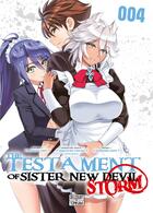 Couverture du livre « The testament of sister new devil - storm Tome 4 » de Tetsuto Uesu et Nekosuke Okuma et Fumihiro Kiso aux éditions Delcourt
