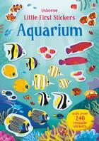 Couverture du livre « Little first stickers ; aquarium » de Hannah Watson et Marcella Grassi aux éditions Usborne