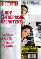 Couverture du livre « Le guide des entreprises qui recrutent (édition 2011/2012) » de  aux éditions L'etudiant