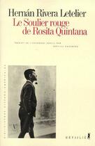 Couverture du livre « Le soulier rouge de Rosita Quintana » de Rivera Letelier/Haus aux éditions Metailie