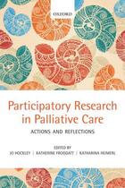 Couverture du livre « Participatory Research in Palliative Care: Actions and reflections » de Heimerl Katharina aux éditions Oup Oxford