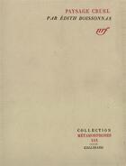 Couverture du livre « Paysage cruel » de Edith Boissonnas aux éditions Gallimard