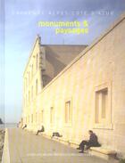 Couverture du livre « Monuments et paysages en provence alpes côte d'azur » de  aux éditions Actes Sud