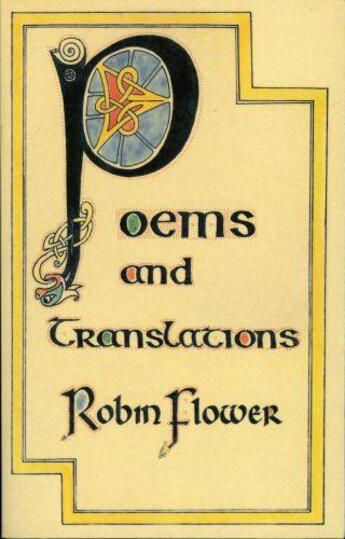 Couverture du livre « Poems and Translations » de Flower Robin aux éditions Lilliput Press Digital