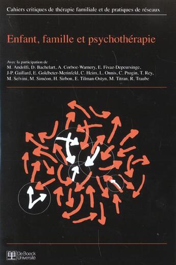 Couverture du livre « CAHIERS CRITIQUES DE THERAPIE FAMILIALE » de  aux éditions De Boeck