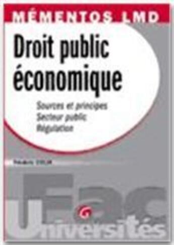 Couverture du livre « Mementos droit public economique » de Frederic Colin aux éditions Gualino