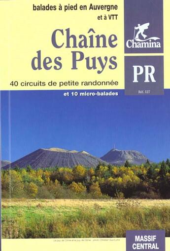 Couverture du livre « *Chaine Des Puys » de Collectif aux éditions Chamina