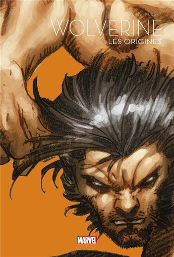 Couverture du livre « Wolverine ; les origines » de Paul Jenkins et Andy Kubert aux éditions Panini