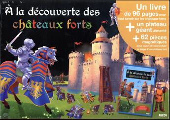 Couverture du livre « À la découverte des châteaux forts » de Benedicte Le Loarer aux éditions Philippe Auzou