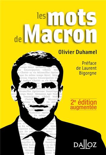 Couverture du livre « Les mots de Macron (2e édition) » de Olivier Duhamel aux éditions Dalloz