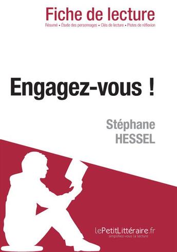Couverture du livre « Engagez-vous ! Stéphane Hessel » de Natacha Cerf aux éditions Lepetitlitteraire.fr