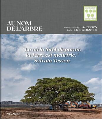 Couverture du livre « Au nom de l'arbre » de Sylvain Tesson aux éditions Albin Michel