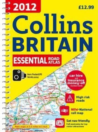 Couverture du livre « **Essential Rd Atl Britain 2012 A4 » de Collectif aux éditions Collins