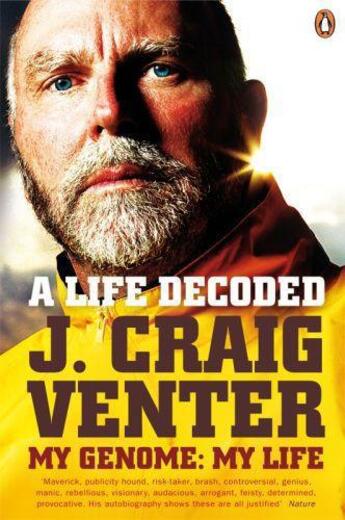 Couverture du livre « A Life Decoded: My Genome: My Life » de J. Craig Venter aux éditions Adult Pbs