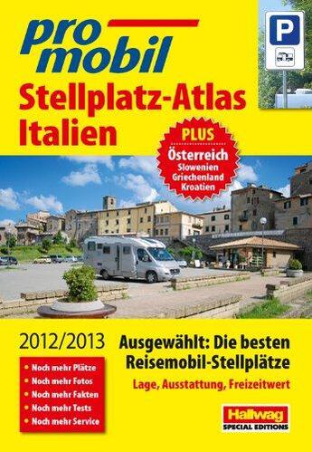 Couverture du livre « **Stellplatz-Atlas Italienguide + Carte » de Collectif aux éditions Hallwag