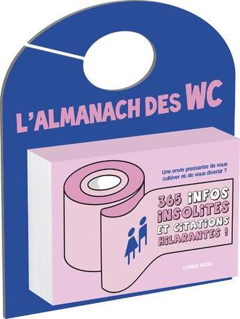Couverture du livre « L'almanach des wc » de Florian Gazan aux éditions First
