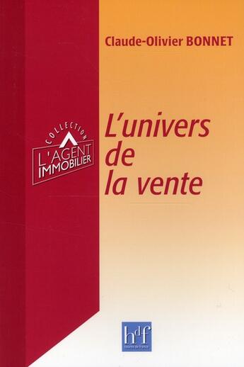 Couverture du livre « L'univers de la vente » de Claude-Olivier Bonnet aux éditions Heures De France