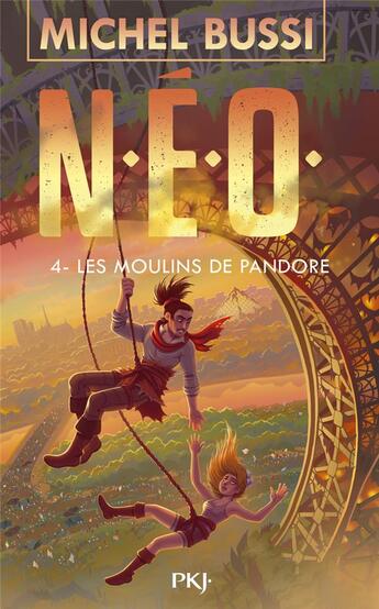 Couverture du livre « N.E.O. Tome 4 : les moulins de Pandore » de Michel Bussi aux éditions Pocket Jeunesse