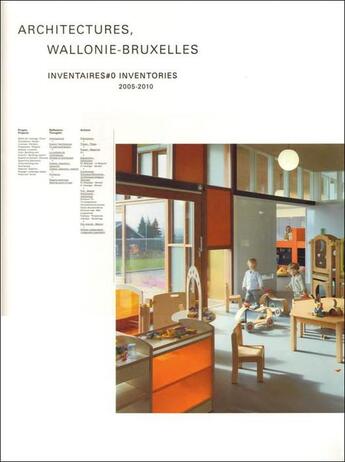 Couverture du livre « Architectures wallonie-bruxelles inventaires #0 inventories 2005-2010 » de  aux éditions Cfwb