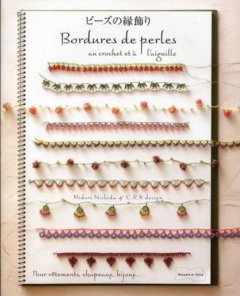 Couverture du livre « Bordures de perles au crochet et à l'aiguille » de  aux éditions Dessain Et Tolra