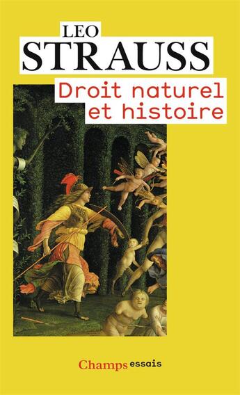 Couverture du livre « Droit naturel et histoire » de Leo Strauss aux éditions Flammarion