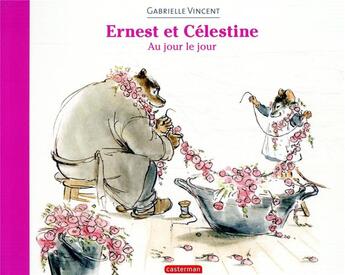 Couverture du livre « Ernest et Célestine : au jour le jour » de Gabrielle Vincent aux éditions Casterman